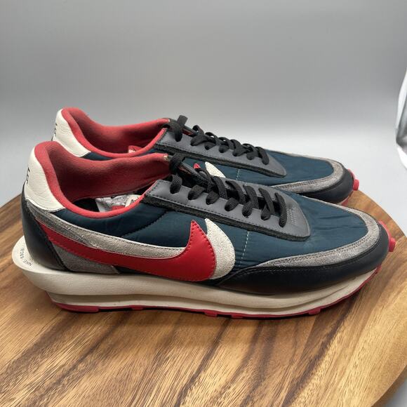 Nike x Sacai x Undercover Shoes Mens Size 12 LDWaffle Midnight Spure Red Sneaker - Picture 1 of 8